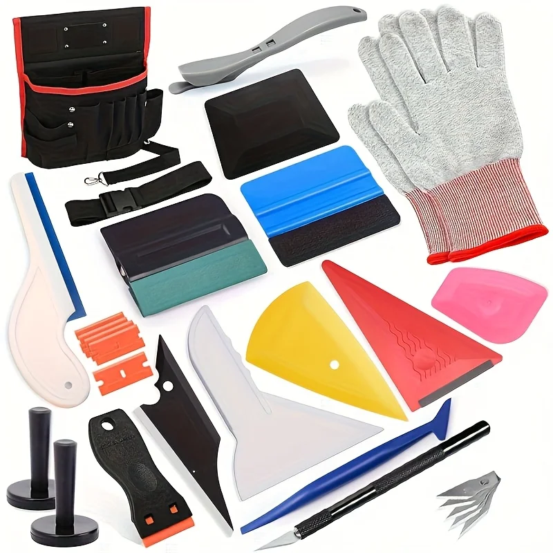 Pro Vinyl Wraps Applicator Tool Kit Window Tint Film Tool for Car Wrapping Installation with Vinyl Tool Pouch, Wrap Squeegee, Vi
Pro Vinyl Wraps Applicator Tool Kit Window Tint Film Tool for Car Wrapping Installation with Vinyl Tool Pouch, Wrap Squeegee, Vi