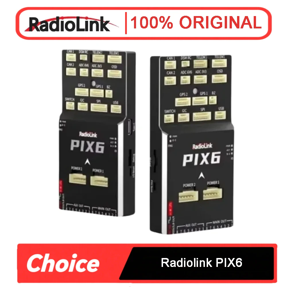 Radiolink New PIX6 Open-source APM Flight Controller FC with GPS M10N SE100 for RC Drone Quadcopter/2-8 Axis Multirotor
Radiolink New PIX6 Open-source APM Flight Controller FC with GPS M10N SE100 for RC Drone Quadcopter/2-8 Axis Multirotor