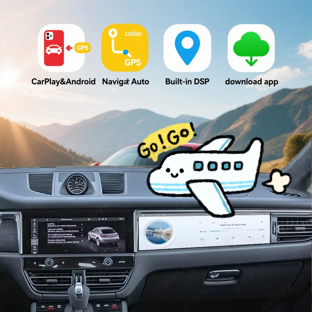 Автомобильный радиоприемник с экраном для Porsche Macan 2018-2023 Carplay Android Auto, мультимедийный стереоплеер, пассажирская развлекательная панель
Автомобильный радиоприемник с экраном для Porsche Macan 2018-2023 Carplay Android Auto, мультимедийный стереоплеер, пассажирская развлекательная панель