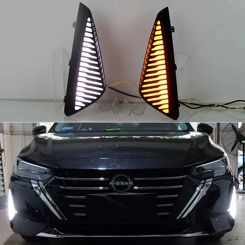 Car LED DRL 12V Daytime Running Lights For Nissan Sentra Sylphy 2023 Yellow Turn Signal Night Blue Running Lamps Car Headlamps
Car LED DRL 12V Daytime Running Lights For Nissan Sentra Sylphy 2023 Yellow Turn Signal Night Blue Running Lamps Car Headlamps