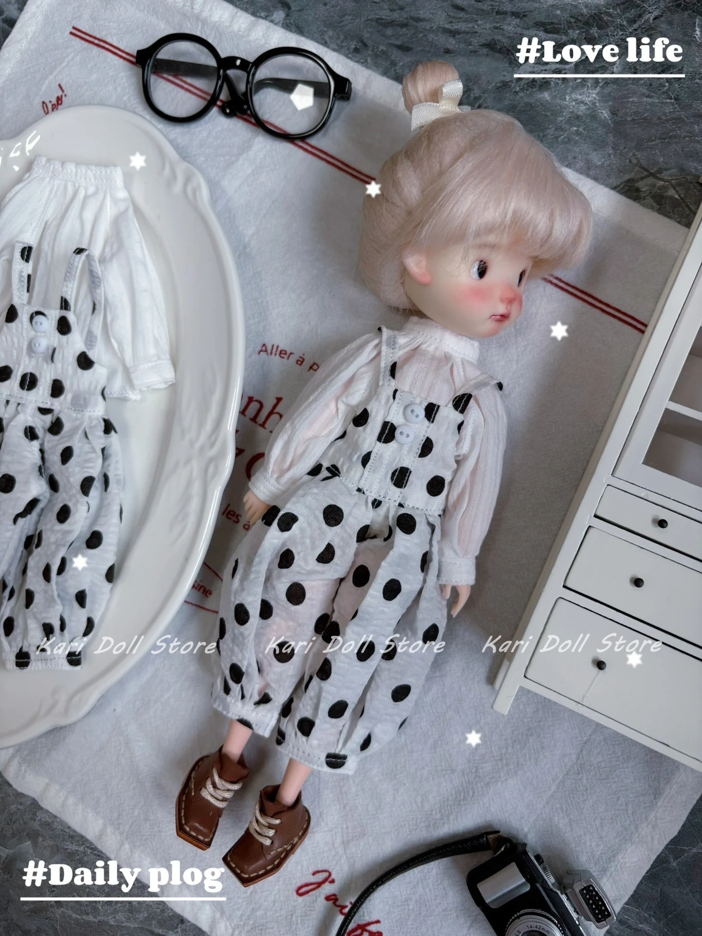 Kari Doll Clothes and skirts 2025 Black and white polka dot suspenders white top set for Landazz Landoudou Doll
Kari Doll Clothes and skirts 2025 Black and white polka dot suspenders white top set for Landazz Landoudou Doll