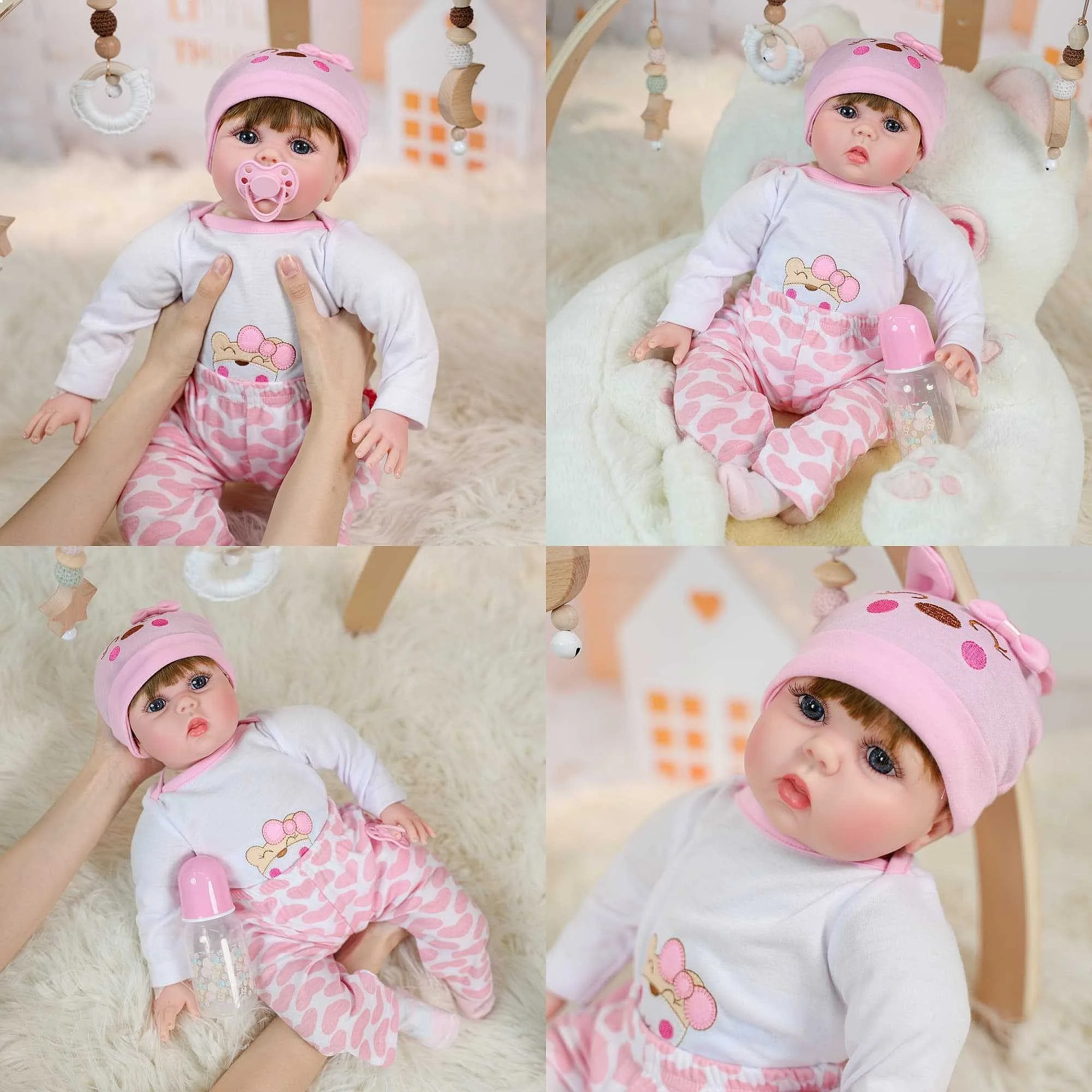 50cm Reborn Baby Doll Realistic Silicone Toy Gift for Kids Pretend Play 20 Inch
50cm Reborn Baby Doll Realistic Silicone Toy Gift for Kids Pretend Play 20 Inch
