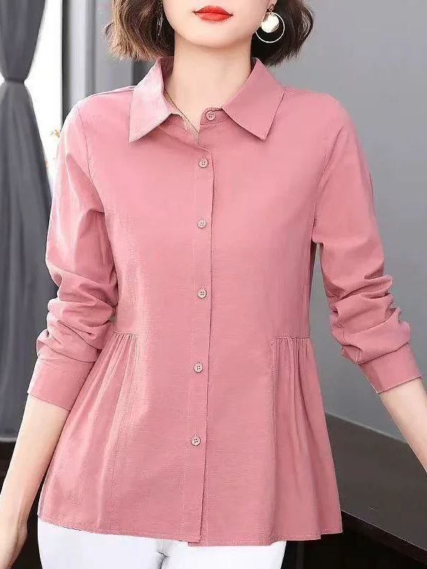 New Fashionable Long Sleeve Ladies Shirt Spring Autumn Loose Outerwear Polyester Fiber Button Detail Regular Sleeve Length
New Fashionable Long Sleeve Ladies Shirt Spring Autumn Loose Outerwear Polyester Fiber Button Detail Regular Sleeve Length