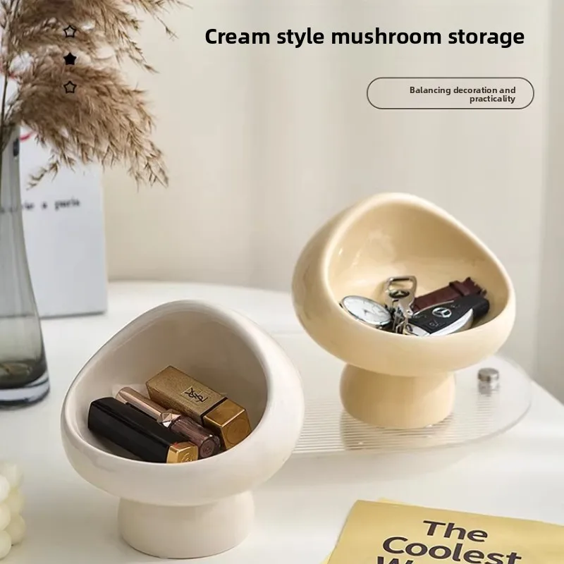 Cream Style Ceramic Mushroom Tray, Entryway Key & Phone Catchall, Living Room Coffee Table Jewelry Organizer, Modern Decor
Cream Style Ceramic Mushroom Tray, Entryway Key & Phone Catchall, Living Room Coffee Table Jewelry Organizer, Modern Decor