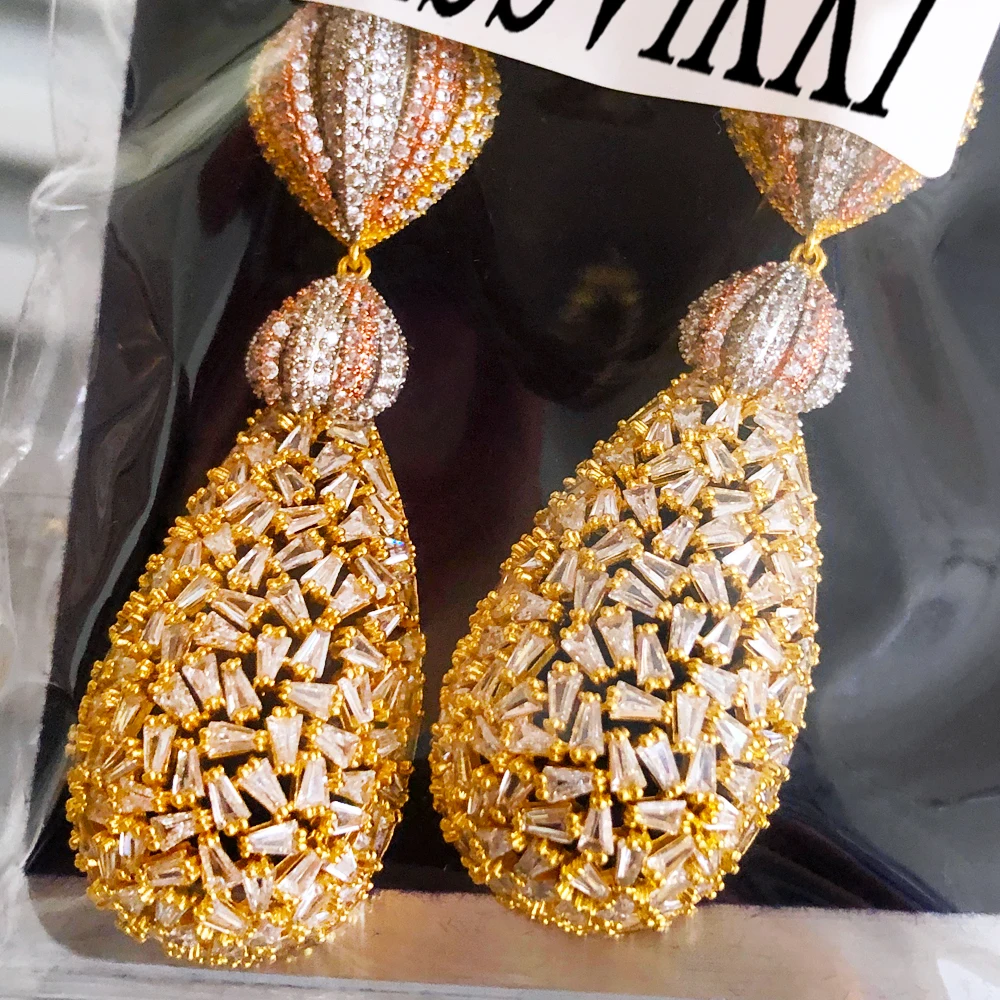 Missvikki High Quality New Luxury Dangle Earrings for Women Fashion Wedding Party Jewelry Ladies Daily Trendy Gift Accessories
Missvikki High Quality New Luxury Dangle Earrings for Women Fashion Wedding Party Jewelry Ladies Daily Trendy Gift Accessories