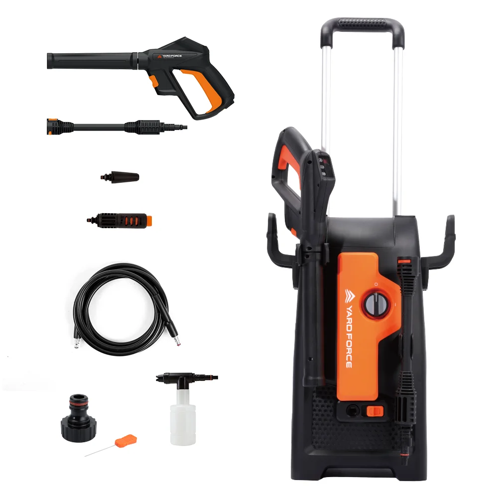 Yard Force 1800W High Pressure Washer 135bar & 450L/H, 230V/50Hz Industrial for Concrete, Machinery, Fleet Cleaning - EW U13E
Yard Force 1800W High Pressure Washer 135bar & 450L/H, 230V/50Hz Industrial for Concrete, Machinery, Fleet Cleaning - EW U13E