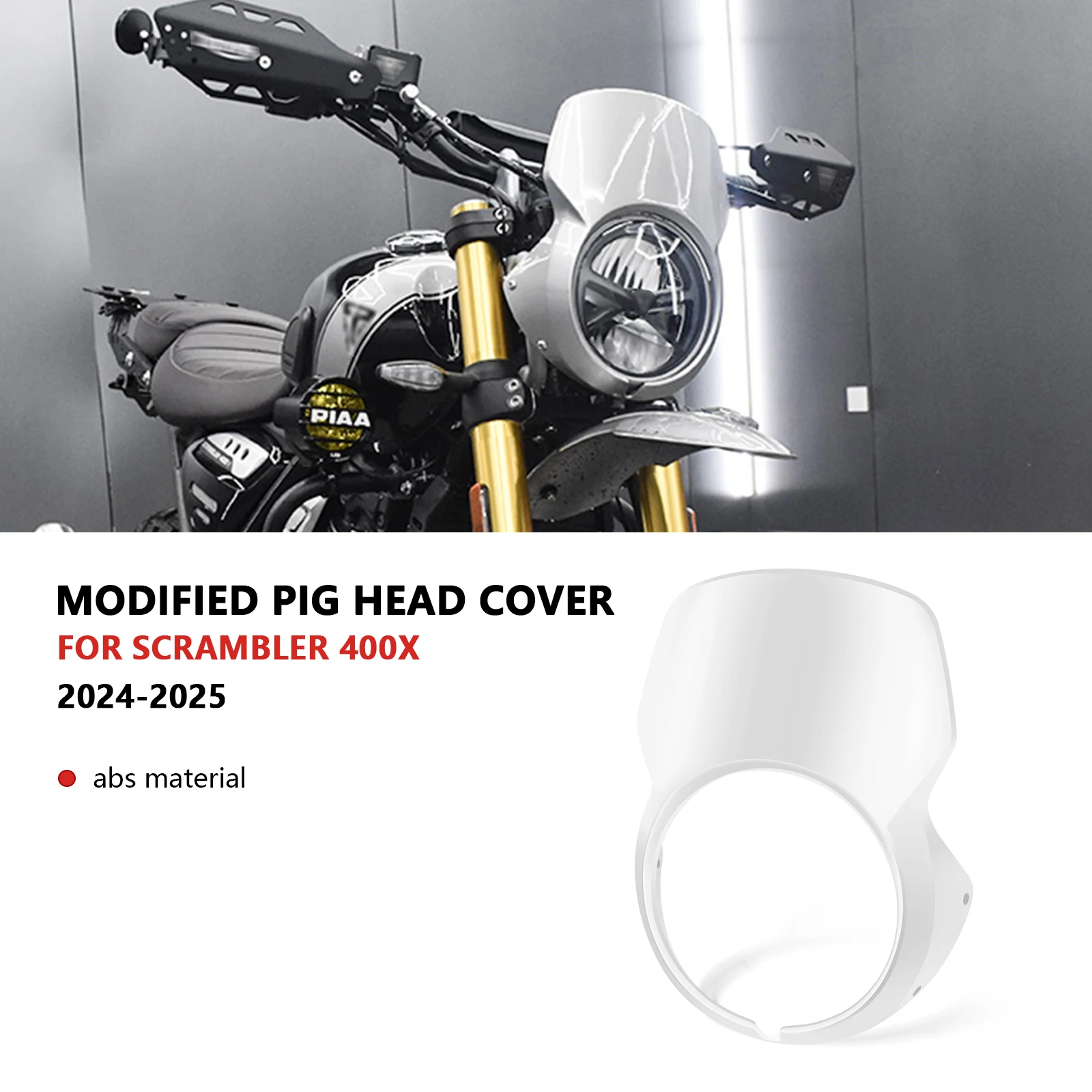 For Motorcycle Windscreen Windshield Front Mask Cowl Headlight Cover Fairing Scrambler 400 X 2025 Scrambler 400X 2024
For Motorcycle Windscreen Windshield Front Mask Cowl Headlight Cover Fairing Scrambler 400 X 2025 Scrambler 400X 2024