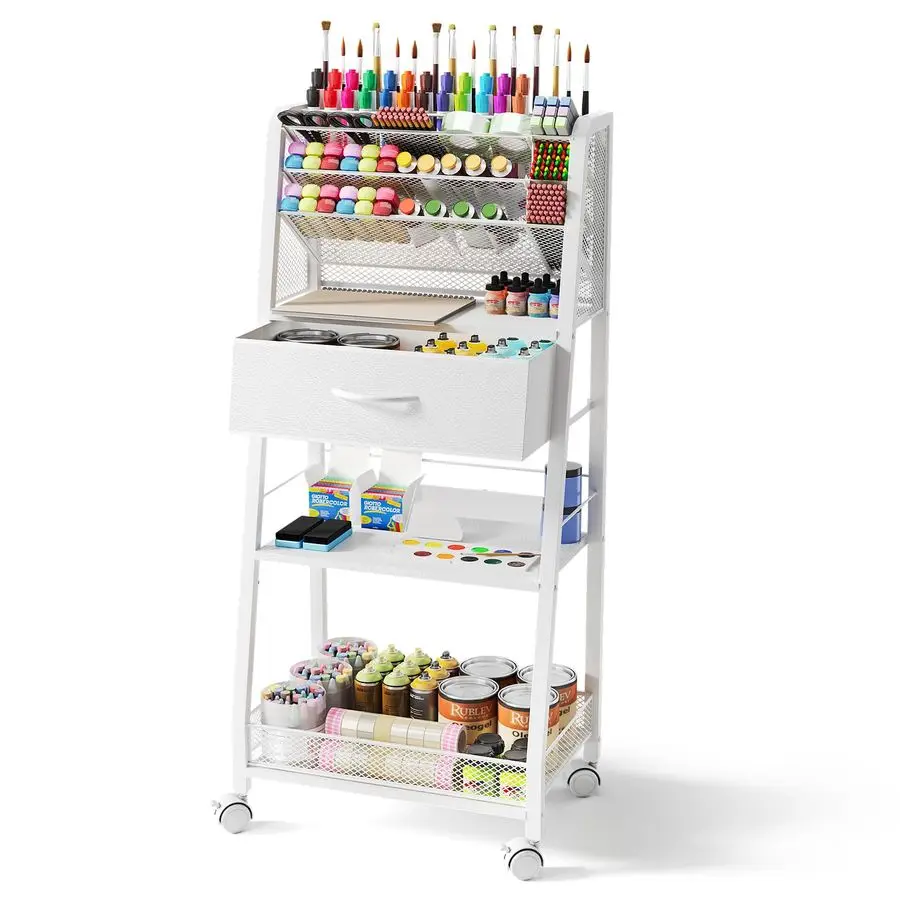 Tier Rolling Cart Metal Utility Cart with Storage Drawer and Wheels, Versatile Art amp Craft Organizer for Home, Office, or Stu
Tier Rolling Cart Metal Utility Cart with Storage Drawer and Wheels, Versatile Art amp Craft Organizer for Home, Office, or Stu