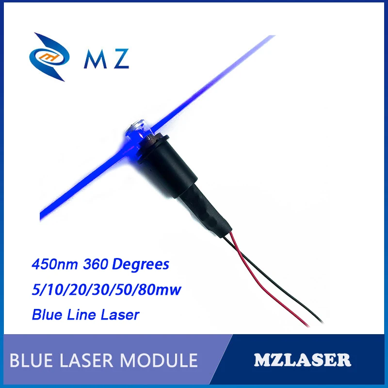 High Quality 450nm 5/10/20/30/50/80mW 360 Degrees Glass Lens Blue Line Laser Module ACC Drive Type
High Quality 450nm 5/10/20/30/50/80mW 360 Degrees Glass Lens Blue Line Laser Module ACC Drive Type