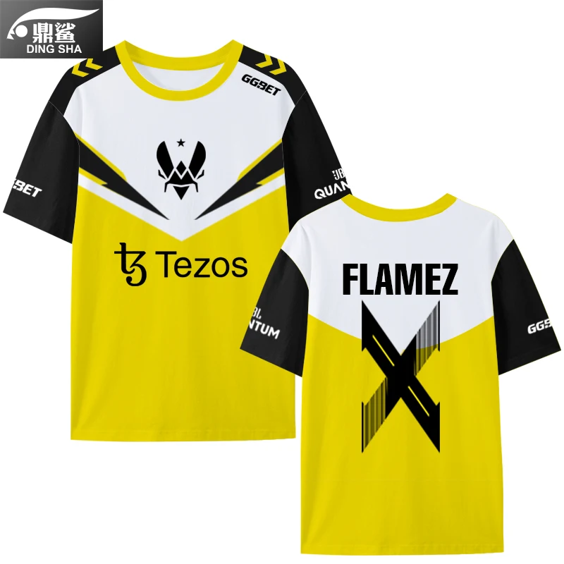 Summer Men's and Women's Casual Short-sleeved T-shirts Tops Vitality Team Zywoo Little Bee Same Competition 3D Printed T-shirt
Summer Men's and Women's Casual Short-sleeved T-shirts Tops Vitality Team Zywoo Little Bee Same Competition 3D Printed T-shirt