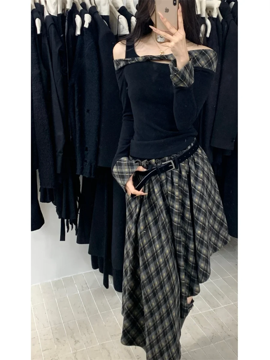 Дизайнерская клетчатая юбка Design Sensation Small ence для женщин, осенне-зимняя новинка, в стиле колледж, асимметричная, стройнящая
Дизайнерская клетчатая юбка Design Sensation Small ence для женщин, осенне-зимняя новинка, в стиле колледж, асимметричная, стройнящая