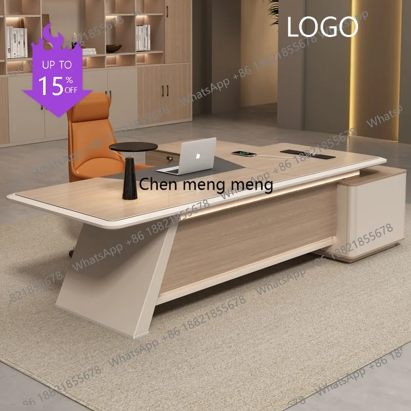 K178 Boss desk light luxury high-end paint bench simple modern manager office president desk
K178 Boss desk light luxury high-end paint bench simple modern manager office president desk