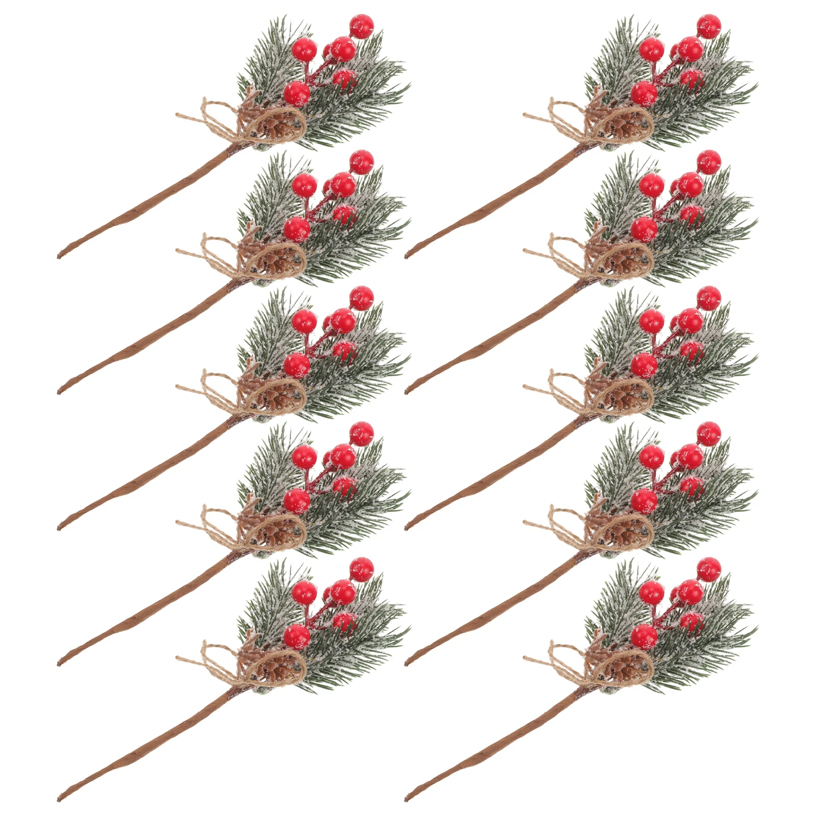 10pcs Fake Berry Branches Artificial Stems Christmas Decor Picks Festive Floral Diy Wreath Green Pine Needles Twig Stem
10pcs Fake Berry Branches Artificial Stems Christmas Decor Picks Festive Floral Diy Wreath Green Pine Needles Twig Stem