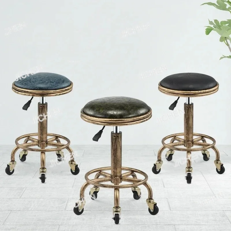 HS Nordic Barber Chairs Hair Salon Beauty Salon Chair with Wheels Modern Salon Furniture Creative Bar Stool Home Makeup Chair Q
HS Nordic Barber Chairs Hair Salon Beauty Salon Chair with Wheels Modern Salon Furniture Creative Bar Stool Home Makeup Chair Q