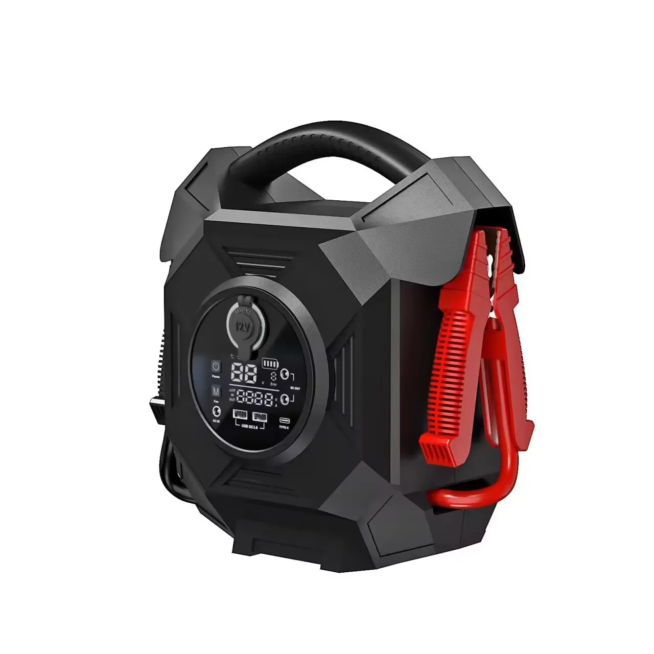 24v 12v Car Jump Starter Power Bank Large Capacity 236800maH 3000a 6000a Automatic Identification Switching With Air Compressor
24v 12v Car Jump Starter Power Bank Large Capacity 236800maH 3000a 6000a Automatic Identification Switching With Air Compressor