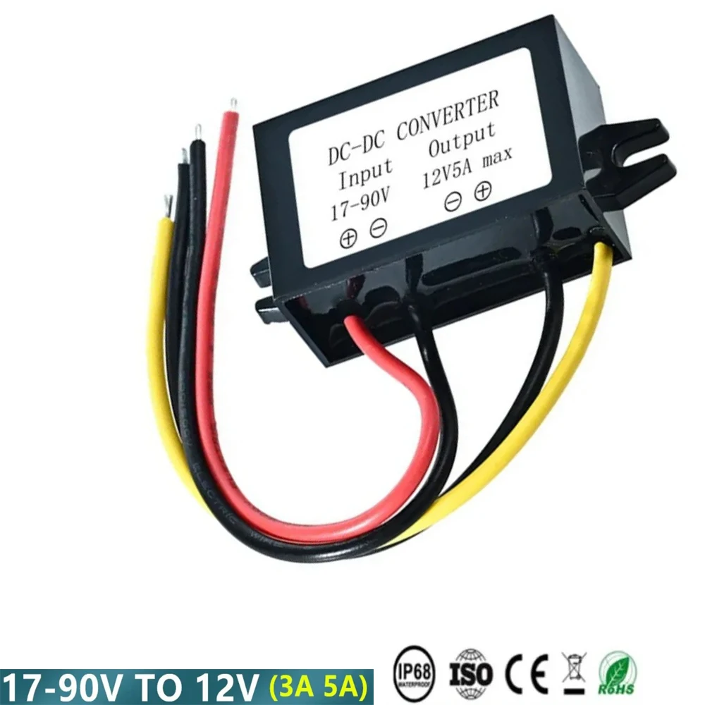 24V 36V 48V 60V to 12V Step Down DC DC Converter Voltage Regulator for Golf Cart Club Car Audio LED Strip Light (Input 17-90V)
24V 36V 48V 60V to 12V Step Down DC DC Converter Voltage Regulator for Golf Cart Club Car Audio LED Strip Light (Input 17-90V)
