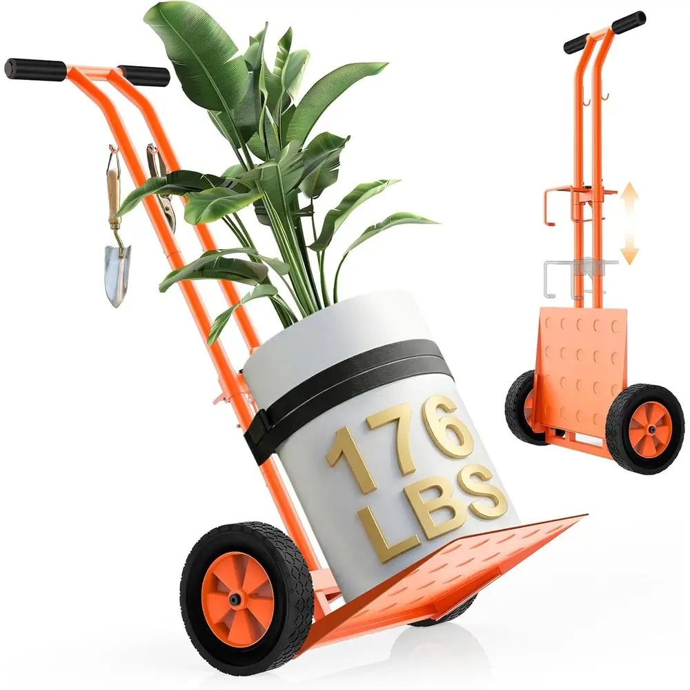 Adjustable GrabArm Plant Dolly Cart, 176 Lbs Capacity, Heavy Duty for Indoor & Outdoor Use, Orange
Adjustable GrabArm Plant Dolly Cart, 176 Lbs Capacity, Heavy Duty for Indoor & Outdoor Use, Orange