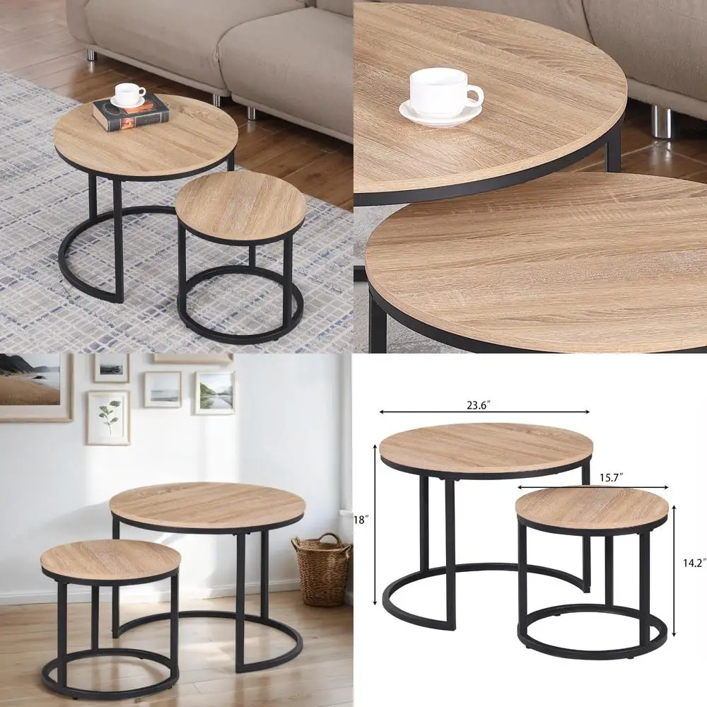 Современный промышленный журнальный столик с отделкой из натурального дуба, акцентный столик, компактный дизайн
Современный промышленный журнальный столик с отделкой из натурального дуба, акцентный столик, компактный дизайн