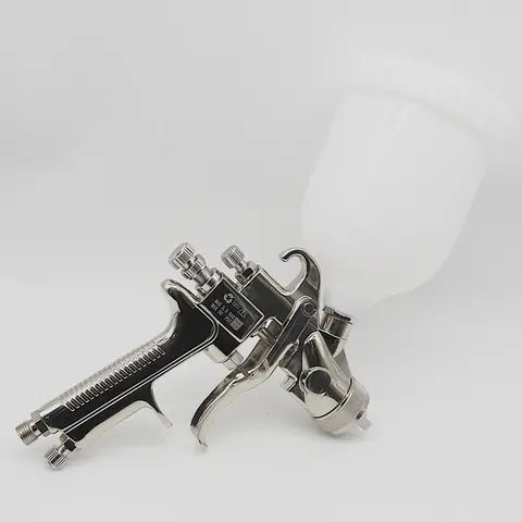 Pistola de pulverización de pintura LVLP con boquilla de 1.1/1.3/1.7/2.0/2.5MM, vaso mezclador de pintura de 400CC y adaptador, pistolas de pulverización de aire, pistola de pulverización para reparación