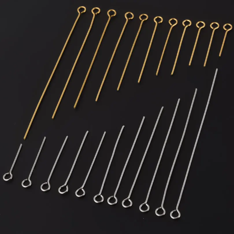 Real Gold Plated 50pcs/Lot Multisize Stainless Steel Flat Head Pins Nine-Character Needle Diy Bracelet Earring Jewelry Accessory
Real Gold Plated 50pcs/Lot Multisize Stainless Steel Flat Head Pins Nine-Character Needle Diy Bracelet Earring Jewelry Accessory