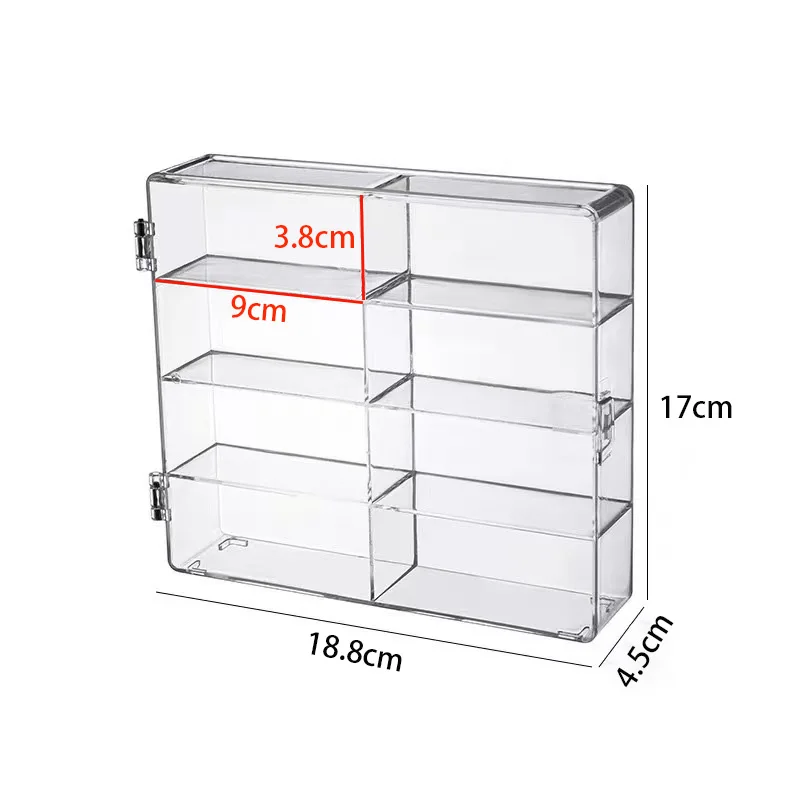 8 Lattice Clear Acrylic Display Cabinet With Door, Stackable Hot Wheels Storage Box, Dust-proof Display Case for 1/64 Car Model
8 Lattice Clear Acrylic Display Cabinet With Door, Stackable Hot Wheels Storage Box, Dust-proof Display Case for 1/64 Car Model