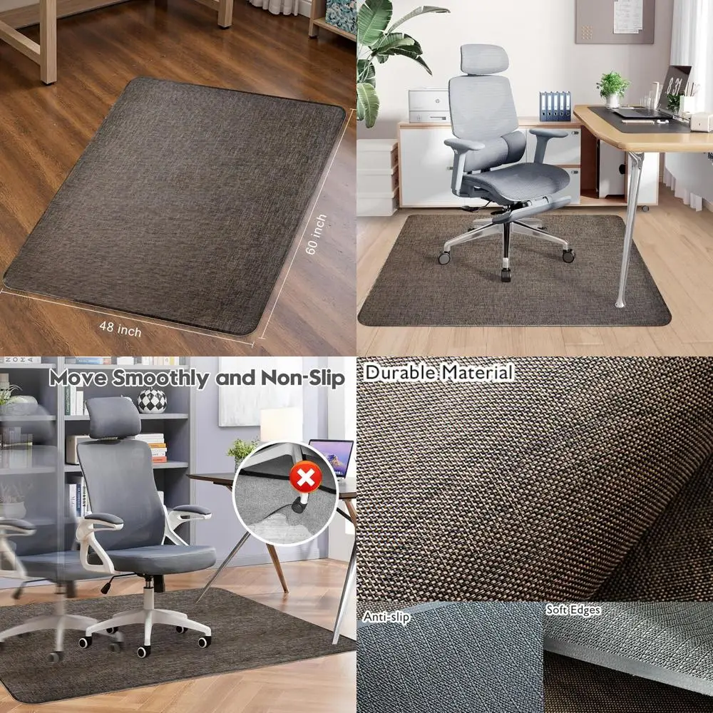 Прочный коврик для стула размером 48x60 дюймов для паркетных полов и плитки — противоскользящий, не изогнутый, защита пола для домашнего офиса и игр
Прочный коврик для стула размером 48x60 дюймов для паркетных полов и плитки — противоскользящий, не изогнутый, защита пола для домашнего офиса и игр