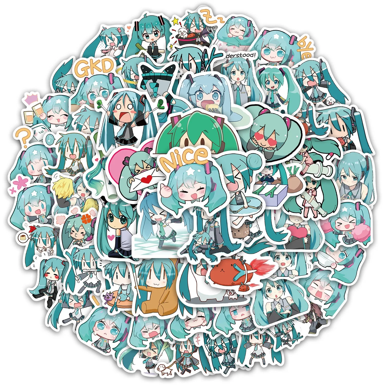 HOT 65pcs Hatsune Miku Sticker Pack Waterproof Phone Case Cartoon Journaling Stationery Kawaii Packaging Cute Laptop Skin new
HOT 65pcs Hatsune Miku Sticker Pack Waterproof Phone Case Cartoon Journaling Stationery Kawaii Packaging Cute Laptop Skin new