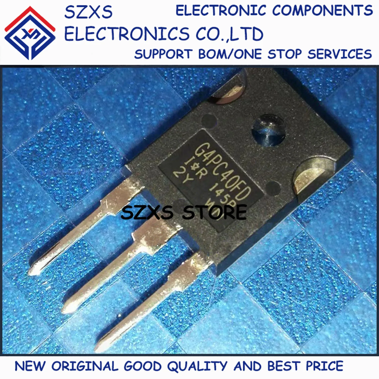 New Original 5Pcs G4PC40FD IRG4PC40FD IRG4PC40FDPBF TO-247 600V 49A IGBT Transistor In Stock Good Quality
New Original 5Pcs G4PC40FD IRG4PC40FD IRG4PC40FDPBF TO-247 600V 49A IGBT Transistor In Stock Good Quality