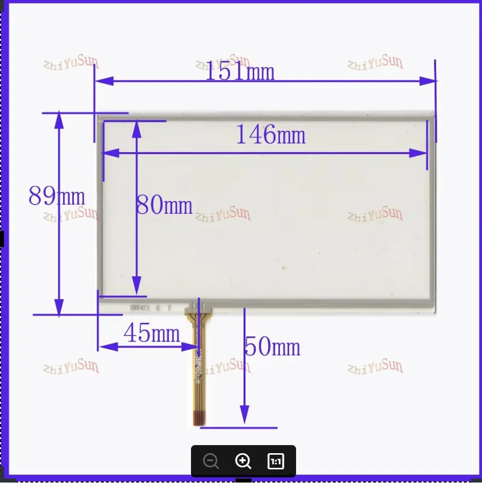 ZhiYuSun XWT471 for 6.2 GPS GLASS 152*89 This is compatible New6.2 Inch Touch Screen sensor 152mm*89mm for GPS Car DVD
ZhiYuSun XWT471 for 6.2 GPS GLASS 152*89 This is compatible New6.2 Inch Touch Screen sensor 152mm*89mm for GPS Car DVD