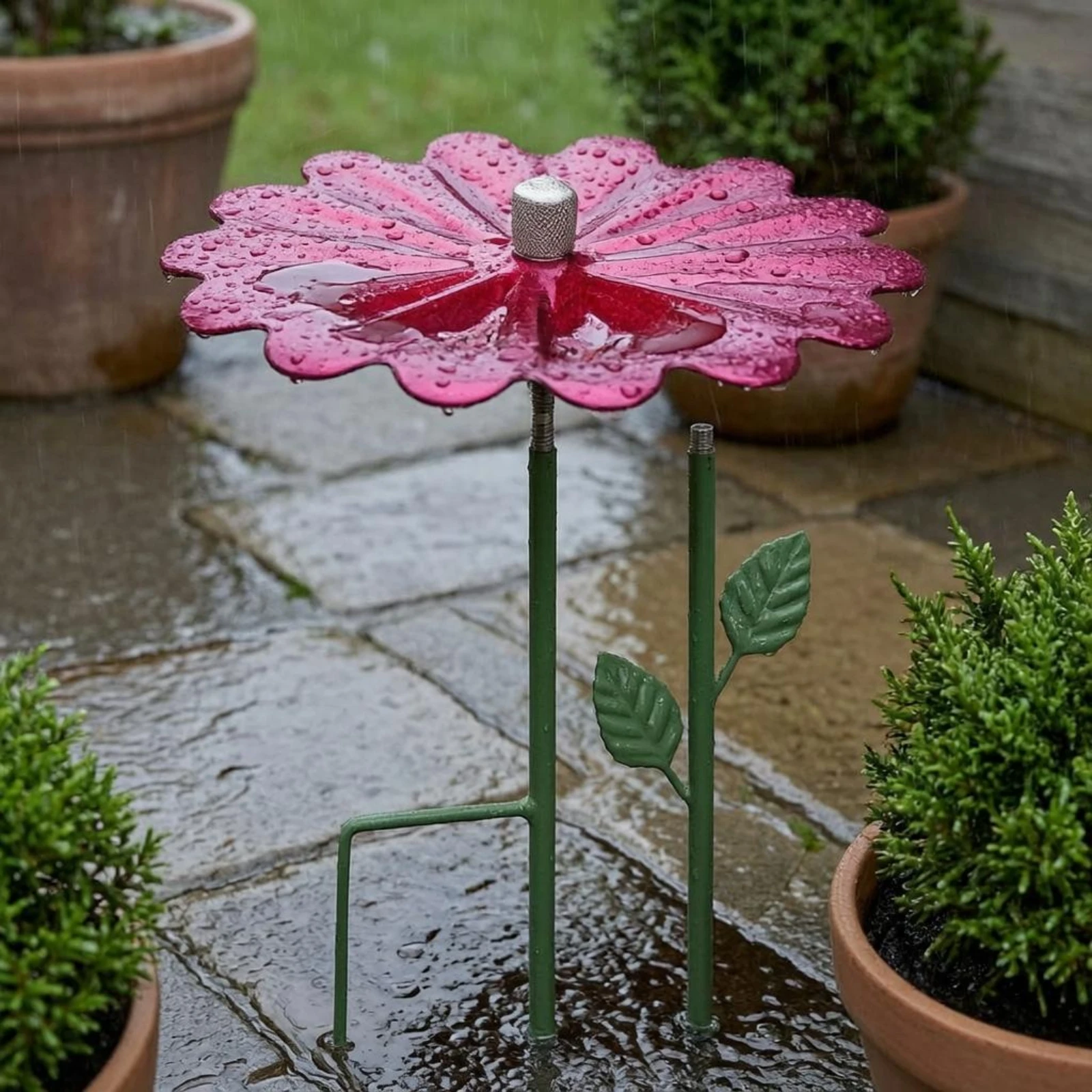 Metal Bird Bath Stake Slender Bird Bath Stake Bee Water Feeder Outdoor Art Yard Decor Shallow Bowl
Metal Bird Bath Stake Slender Bird Bath Stake Bee Water Feeder Outdoor Art Yard Decor Shallow Bowl