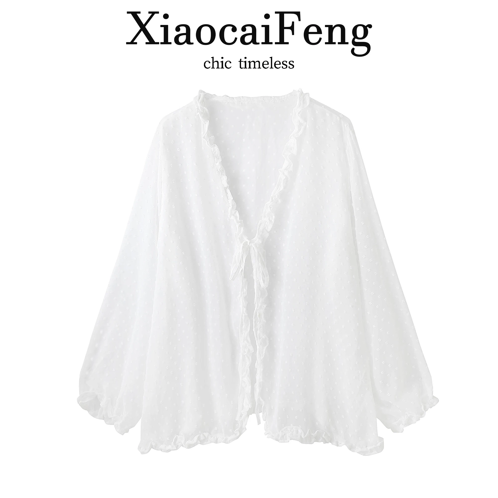 French Style Embroidered Belted Loose Fit V-Neck Women's Shirt Sun Protection Slimming Outerwear Cardigan Summer Fashion
French Style Embroidered Belted Loose Fit V-Neck Women's Shirt Sun Protection Slimming Outerwear Cardigan Summer Fashion