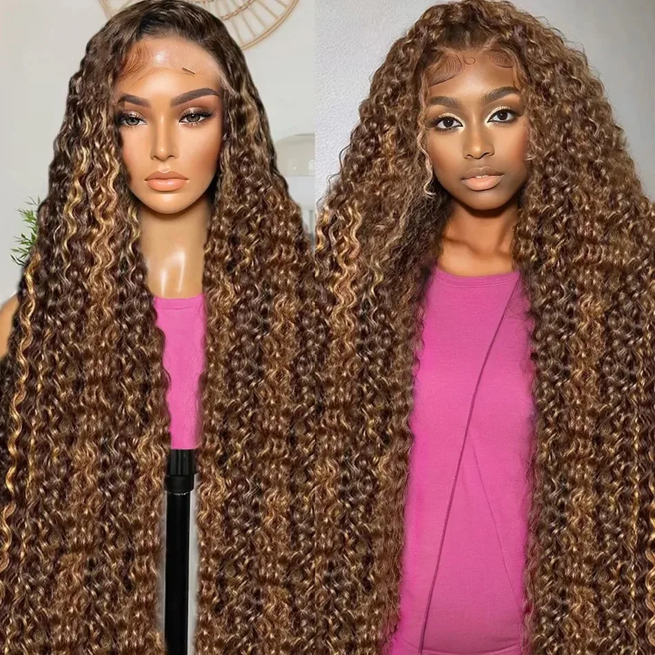 Glueless Ready To Wear Brazilian Wigs 30 38 Inch 4/27 Highlight Ombre Curly 13x4 Lace Frontal Human Hair wig Deep Wave For Women
Glueless Ready To Wear Brazilian Wigs 30 38 Inch 4/27 Highlight Ombre Curly 13x4 Lace Frontal Human Hair wig Deep Wave For Women
