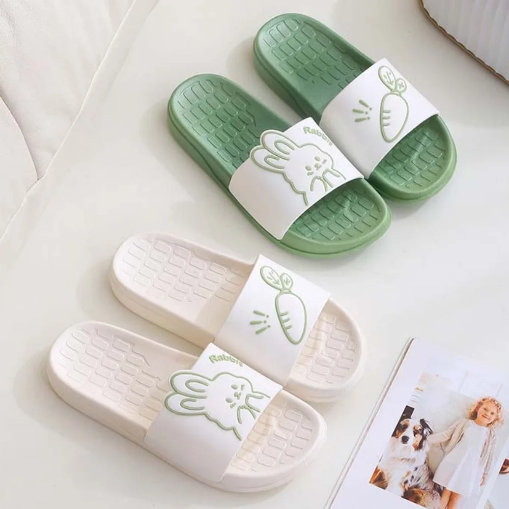 Cute PVC Cartoon Rabbit Slippers Non Slip Platform Bathing Sandals Outdoor Indoor Bunny Carrot Shower Slippers Bathroom
Cute PVC Cartoon Rabbit Slippers Non Slip Platform Bathing Sandals Outdoor Indoor Bunny Carrot Shower Slippers Bathroom