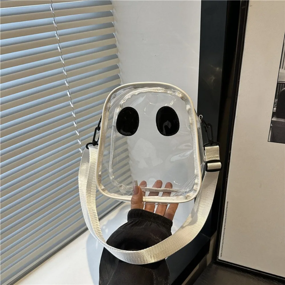 Новинка, сумка через плечо из искусственной кожи с призраком на Хэллоуин, прозрачная водонепроницаемая прозрачная сумка на молнии, большая вместительная сумка через плечо, подарки для детей
Новинка, сумка через плечо из искусственной кожи с призраком на Хэллоуин, прозрачная водонепроницаемая прозрачная сумка на молнии, большая вместительная сумка через плечо, подарки для детей