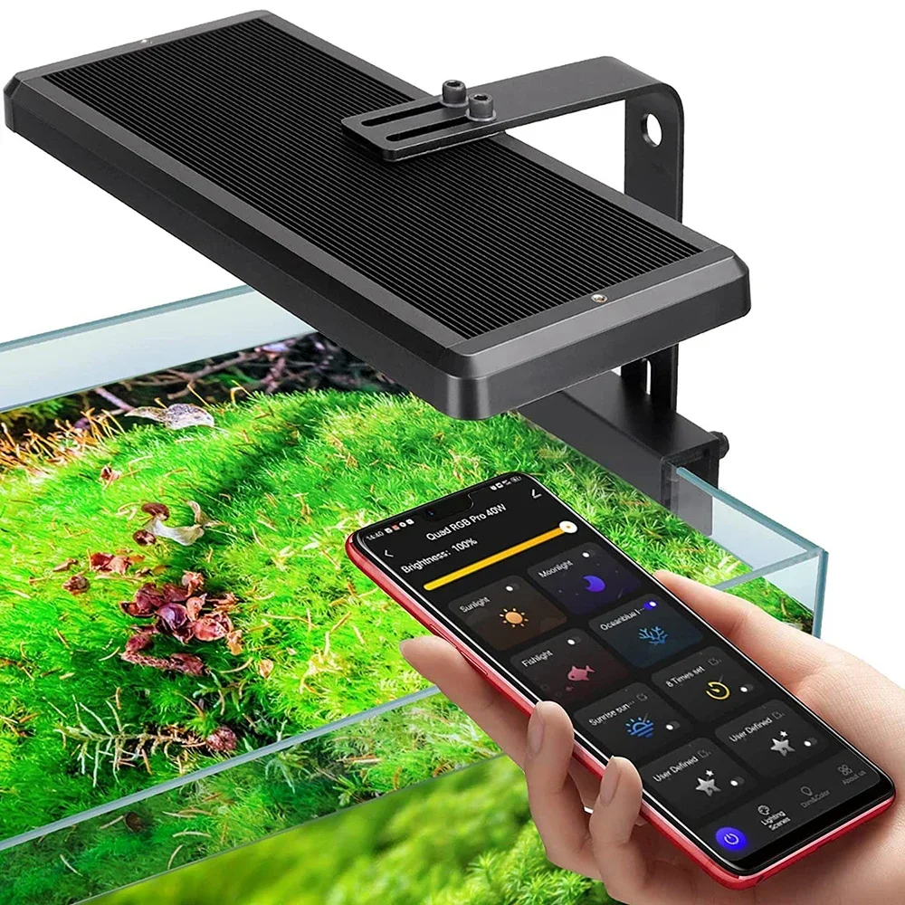 APP Bluetooth Control Fish Tank Light Dimmable Full Spectrum Led Aquarium Waterproof Algae Coral Lamp Fishbowl Bracket Lights
APP Bluetooth Control Fish Tank Light Dimmable Full Spectrum Led Aquarium Waterproof Algae Coral Lamp Fishbowl Bracket Lights
