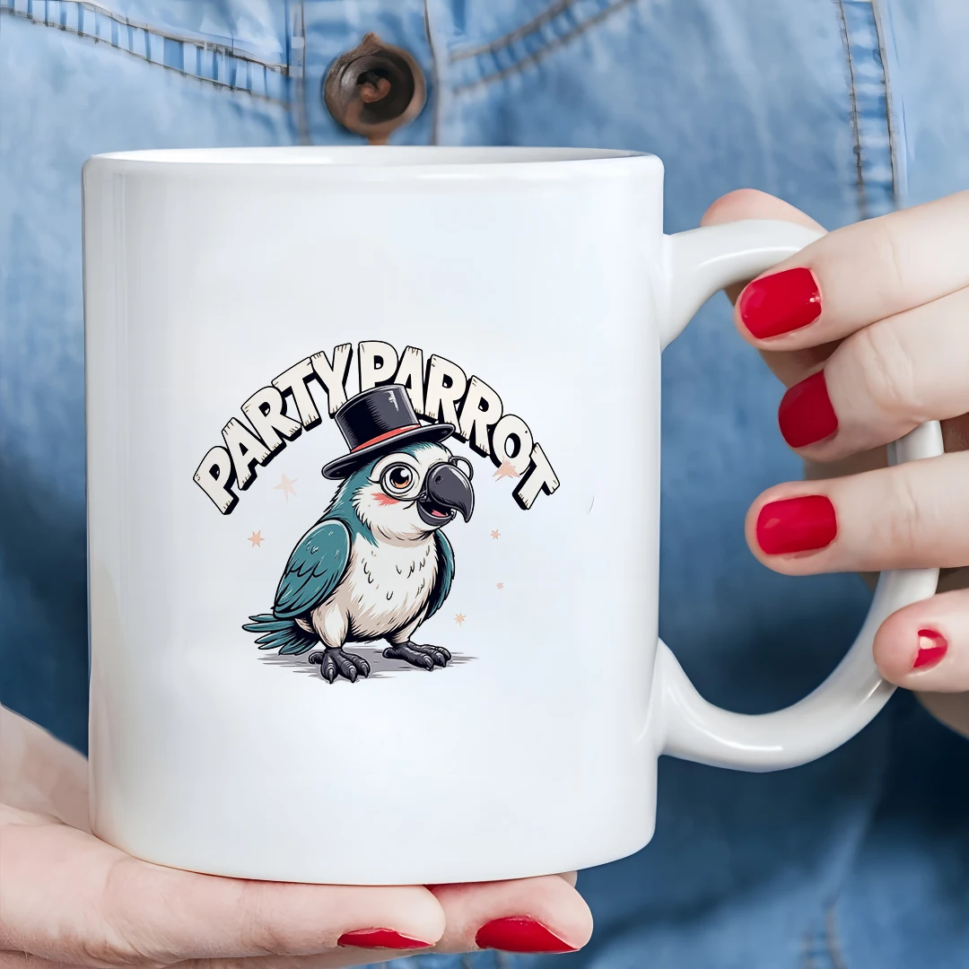 11oz Parrot Hat Mug - Adorable Retro Cartoon Perfect Christmas Cup for Kids and Families Essential Drinkware for Office
11oz Parrot Hat Mug - Adorable Retro Cartoon Perfect Christmas Cup for Kids and Families Essential Drinkware for Office