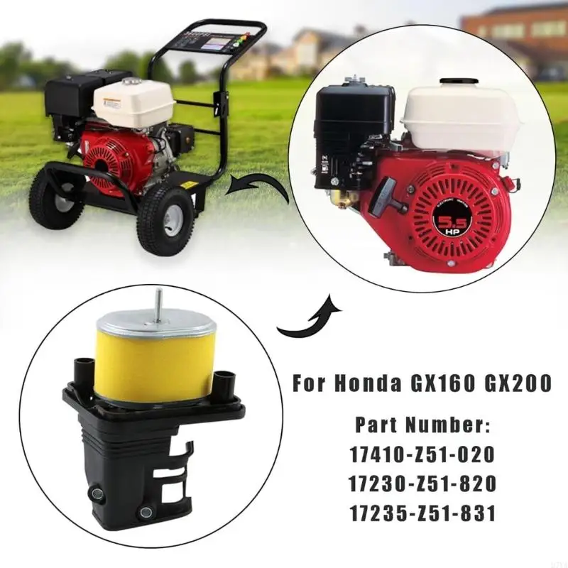Air Filter Cleaner Housing Assembly for GX160 GX200 Engines Machinery Maintenance 17230-Z51-820, 17235-Z51-831 D7YA
Air Filter Cleaner Housing Assembly for GX160 GX200 Engines Machinery Maintenance 17230-Z51-820, 17235-Z51-831 D7YA