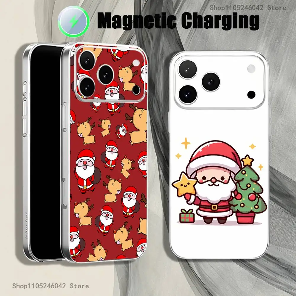 Cartoon Merry Christmas For iPhone 17,16,15,14,13,12Pro,Max,Plus,Mini,SE Magnetic Wireless Charging Transparent White Phone Case
Cartoon Merry Christmas For iPhone 17,16,15,14,13,12Pro,Max,Plus,Mini,SE Magnetic Wireless Charging Transparent White Phone Case