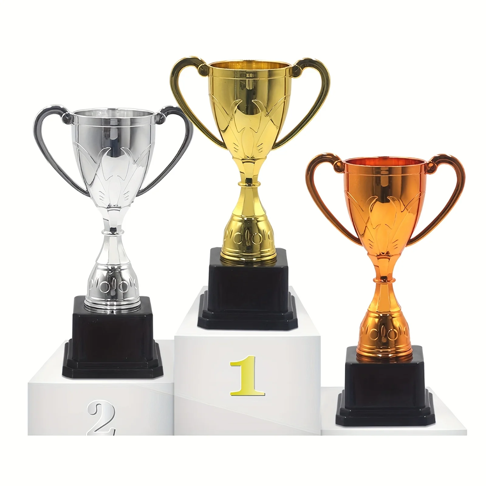 6pcs Gold Trophy Award 5.31 Inch Plastic Trophy Cup Rewards Winning Prize for Sports Tournaments Birthday Football Party Favors
6pcs Gold Trophy Award 5.31 Inch Plastic Trophy Cup Rewards Winning Prize for Sports Tournaments Birthday Football Party Favors