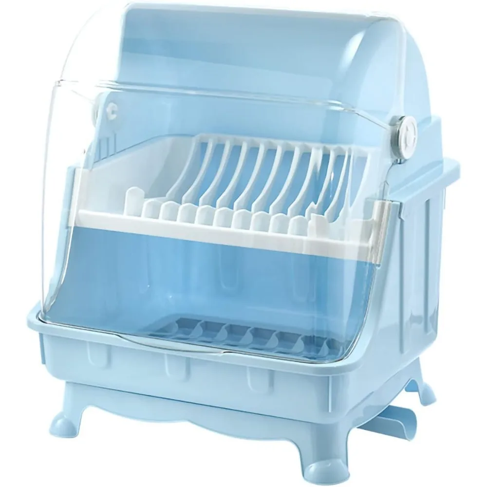 Dish Drying Rack, Bottle Dryer Holder with Cover Lid and Removable Drainboard, Utensil and Cup Holder for Kitchen Counter
Dish Drying Rack, Bottle Dryer Holder with Cover Lid and Removable Drainboard, Utensil and Cup Holder for Kitchen Counter