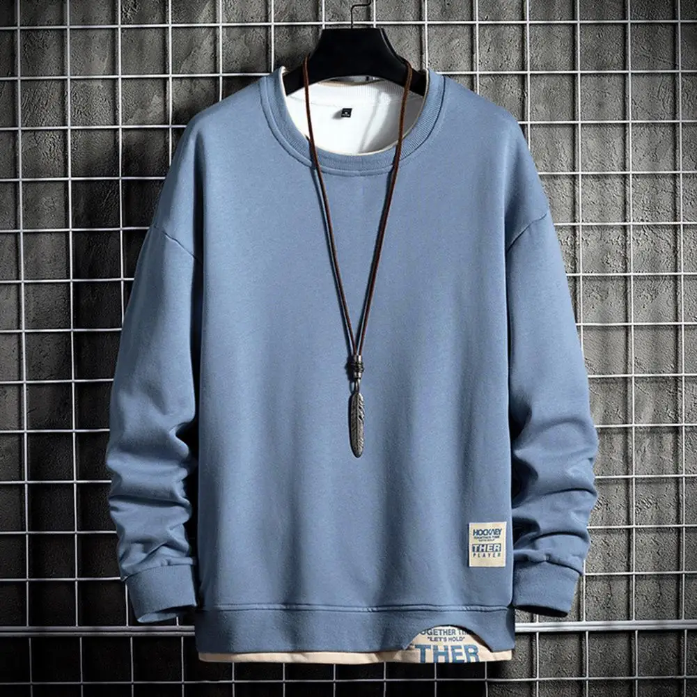 Men Sweatshirt Round Neck Soft Breathable Simple Young Style Long Sleeve Warm Loose Pullover Autumn Sweatshirt Daily Clothes
Men Sweatshirt Round Neck Soft Breathable Simple Young Style Long Sleeve Warm Loose Pullover Autumn Sweatshirt Daily Clothes