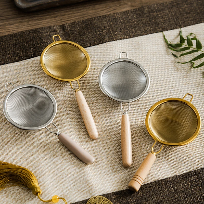 Wooden Handle Reusable Tea Strainer Stainless Steel Fine Leak Mesh Sieve Tea Leaf Infuser Coffee Filters Teapot Accessories
Wooden Handle Reusable Tea Strainer Stainless Steel Fine Leak Mesh Sieve Tea Leaf Infuser Coffee Filters Teapot Accessories