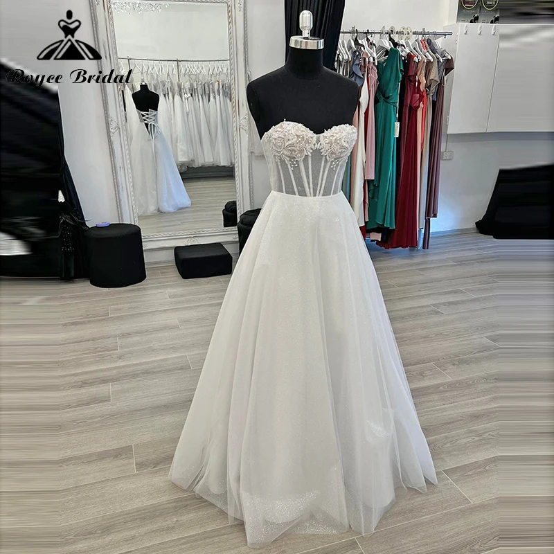 Boho A-Line Wedding Dresses For Women Sexy Sweetheart Sleeveless Back Lace Up Lace Appliques Bride Gowns Sweep vestidos de novia
Boho A-Line Wedding Dresses For Women Sexy Sweetheart Sleeveless Back Lace Up Lace Appliques Bride Gowns Sweep vestidos de novia