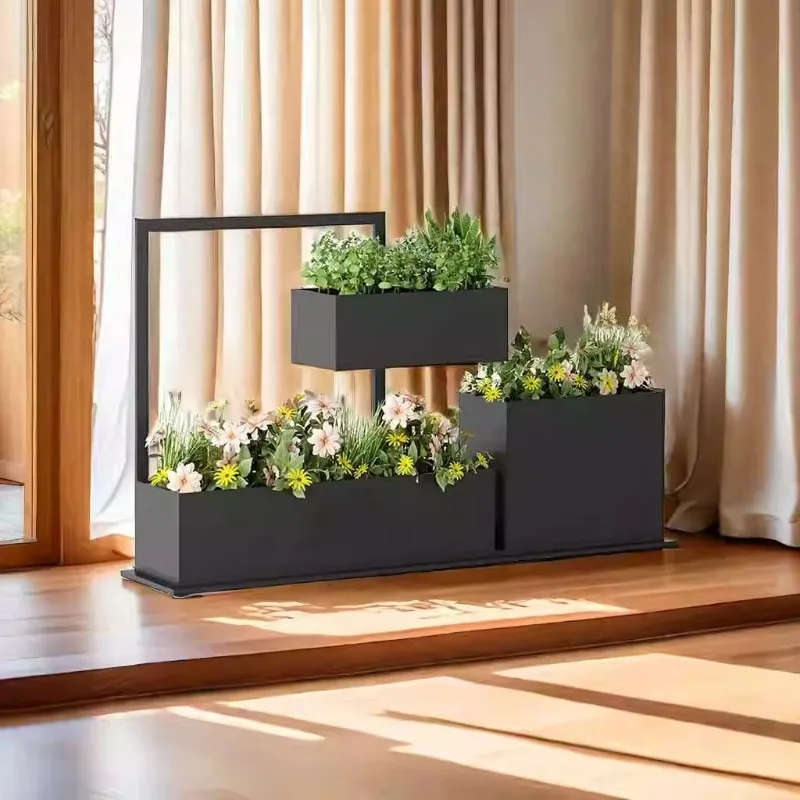 Indoor wrought iron flower box creative flower stand restaurant partition outdoor simple combination mobile outer pendulum 
Indoor wrought iron flower box creative flower stand restaurant partition outdoor simple combination mobile outer pendulum