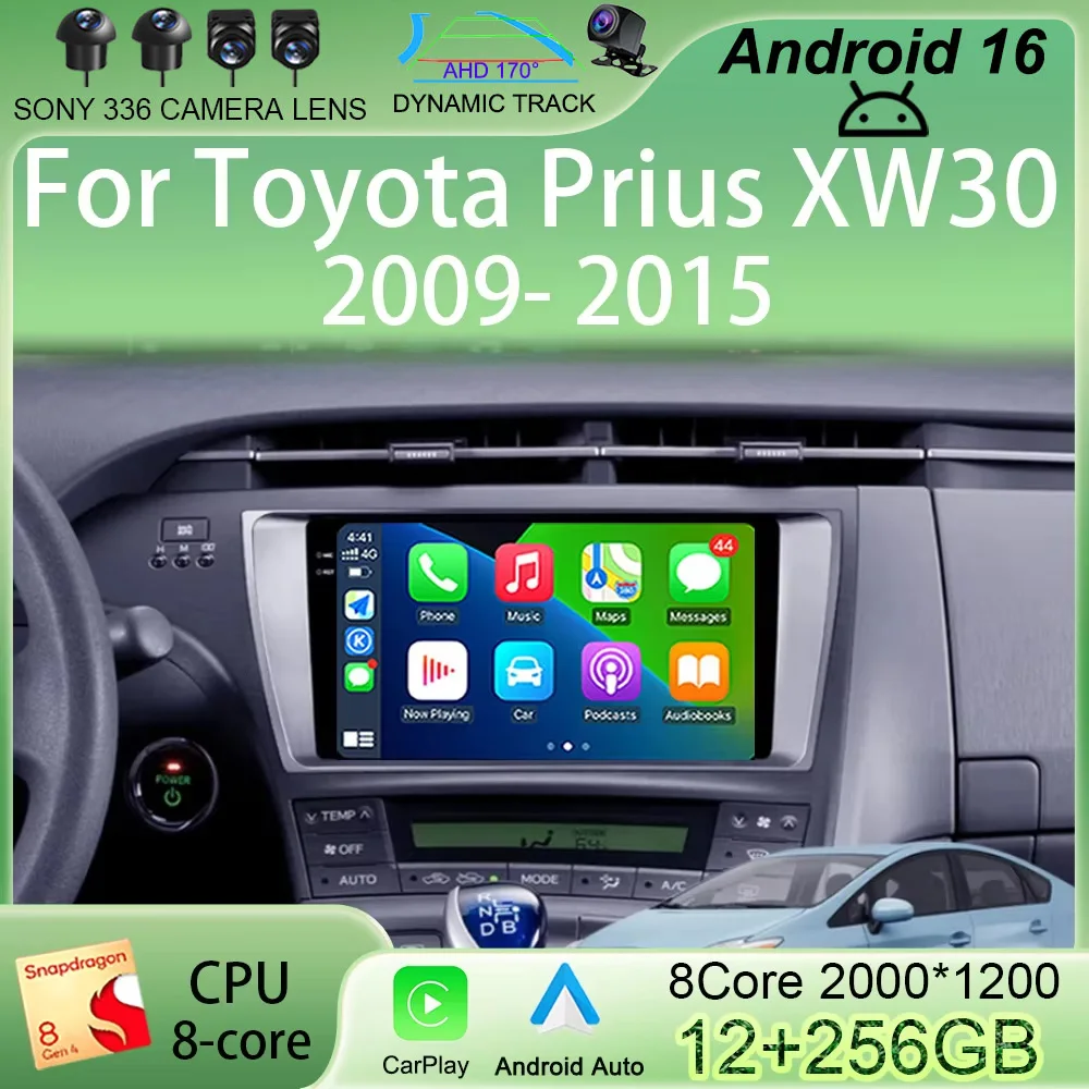 Android 16 QLED DSP For Toyota Prius XW30 2009 - 2015 Car Radio Multimedia Video Player GPS Navi Stereo Carplay NO DVD
Android 16 QLED DSP For Toyota Prius XW30 2009 - 2015 Car Radio Multimedia Video Player GPS Navi Stereo Carplay NO DVD