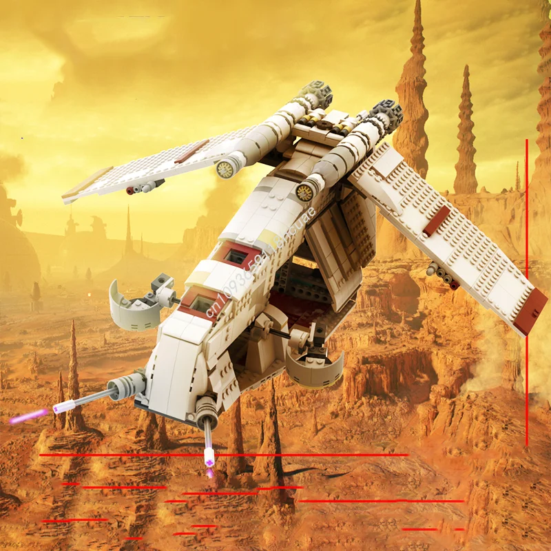890 шт. MOC Republic Gunship Star Battle Строительные блоки STEM Обучающее логическое мышление для взрослых Строительство Конструкция
890 шт. MOC Republic Gunship Star Battle Строительные блоки STEM Обучающее логическое мышление для взрослых Строительство Конструкция