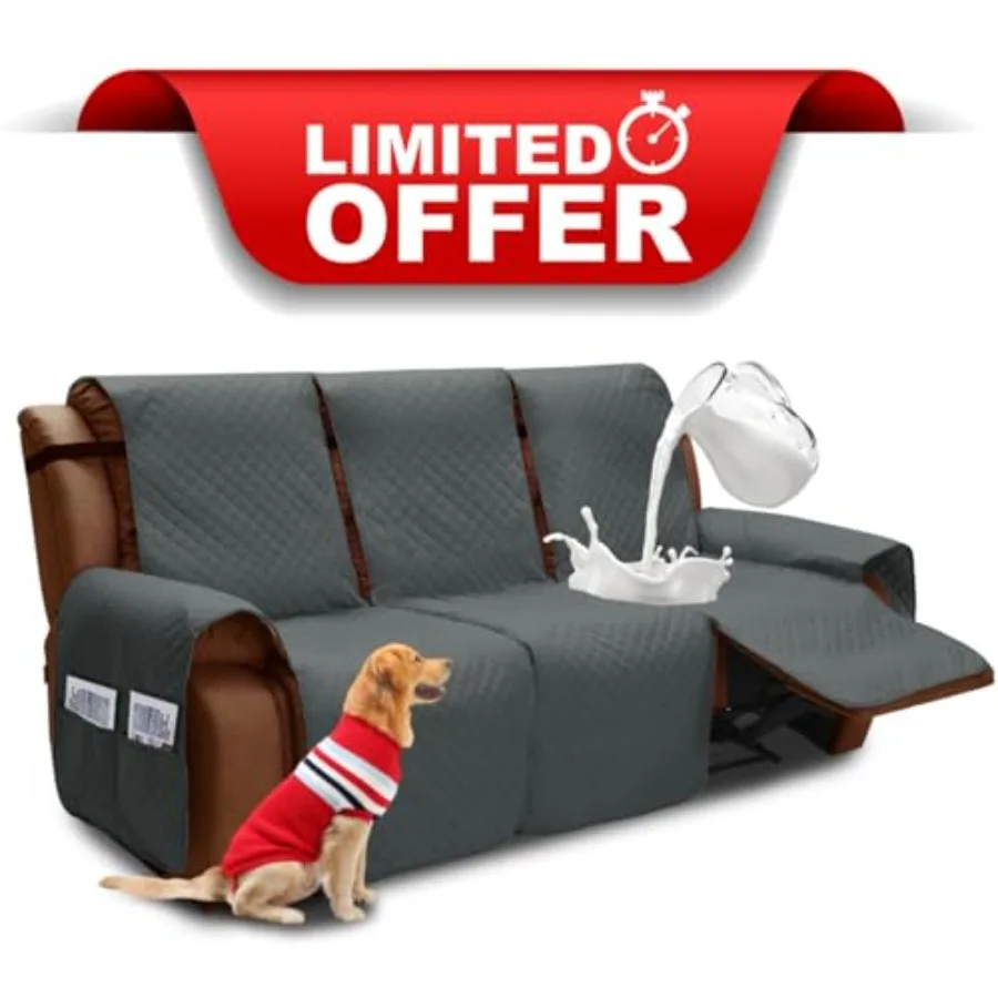 Water Resistant Recliner Cover 3 seat Recliner Sofa Covers with Pockets Quilted Thick Recliner Protector Cover for Dog Pets wit
Water Resistant Recliner Cover 3 seat Recliner Sofa Covers with Pockets Quilted Thick Recliner Protector Cover for Dog Pets wit