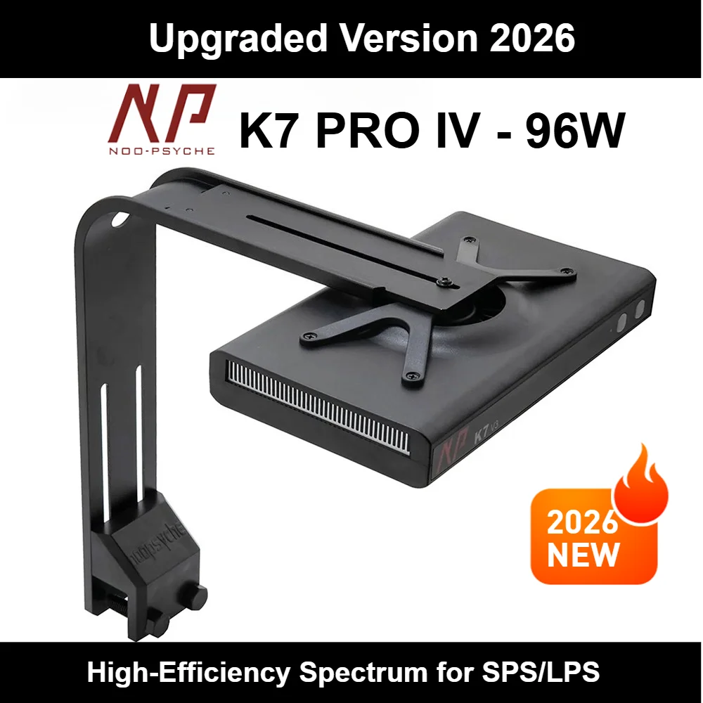 Noopsyche K7Pro V4 4th Gen WiFi APP Full Spectrum Reef LED Light Sunrise Sunset Saltwater Marine Coral Freshwater Aquarium Fish
Noopsyche K7Pro V4 4th Gen WiFi APP Full Spectrum Reef LED Light Sunrise Sunset Saltwater Marine Coral Freshwater Aquarium Fish