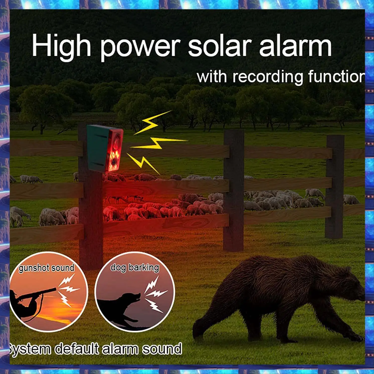 2025 Наружная солнечная сигнализация с датчиком движения с дистанционным управлением, звуковая световая сигнализация 130 дБ, сирена, звуковая сигнализация, охранная сигнализация, наружная сигнализация 
2025 Наружная солнечная сигнализация с датчиком движения с дистанционным управлением, звуковая световая сигнализация 130 дБ, сирена, звуковая сигнализация, охранная сигнализация, наружная сигнализация