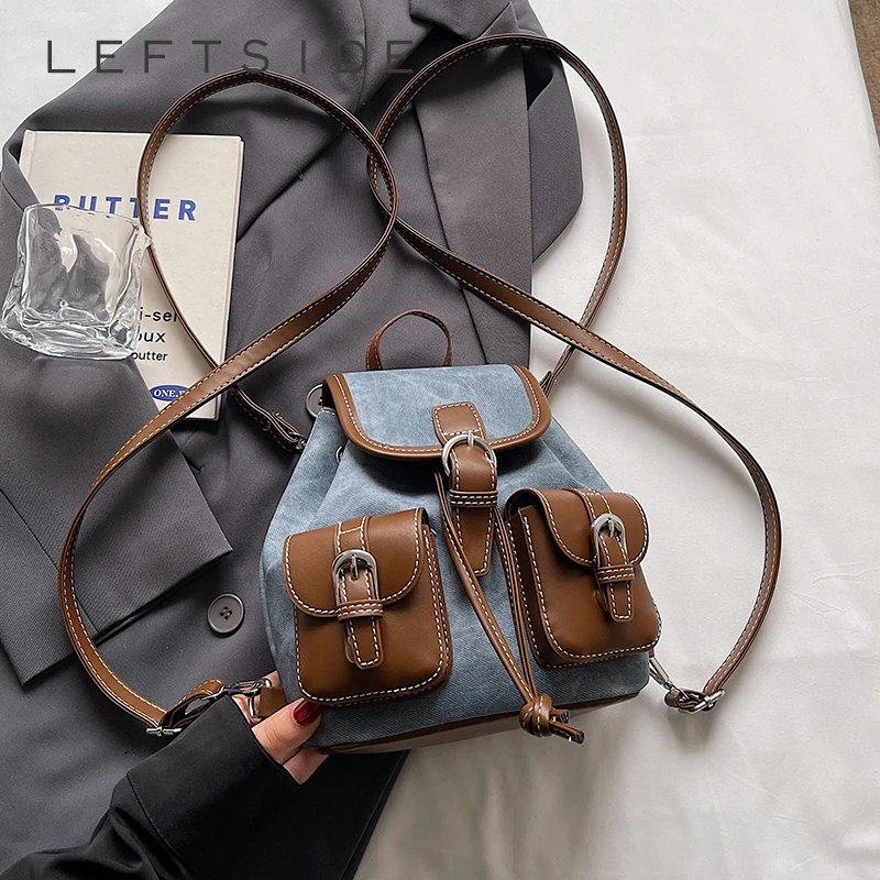 Women's Pu Leather Small Double Pockets Backpacks 2025 New Luxury Korean Fashion Vintage Backpack Student School Bag Back Packs
Women's Pu Leather Small Double Pockets Backpacks 2025 New Luxury Korean Fashion Vintage Backpack Student School Bag Back Packs
